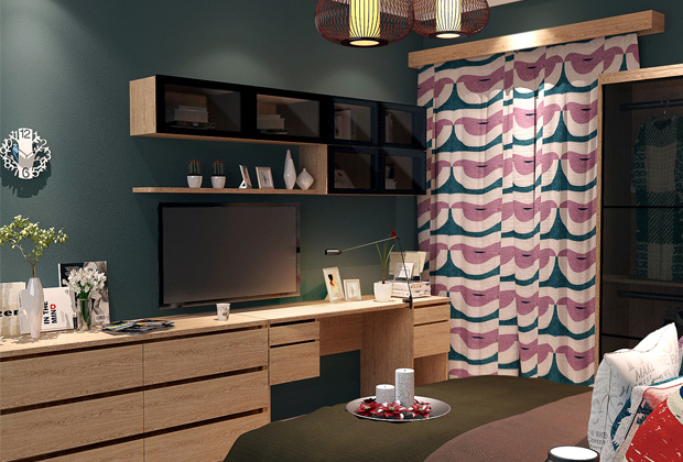 苏活小区宜家风格120平方米三居室装修